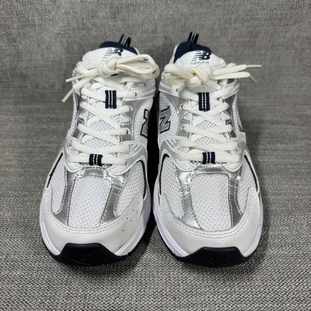 New Balance 530 White Silver Navy Running Sneakers Womens 8 - Picture 10 of 12